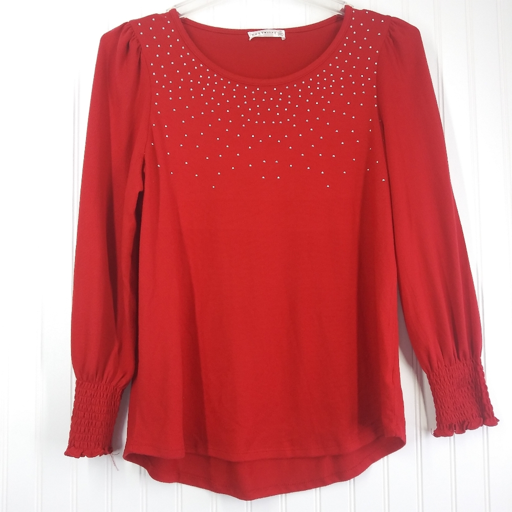 Retrelogy Women's Red Sweater Embellished Size L